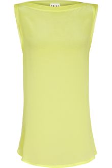 Reiss Phedra Slash Neck Top Citrus - Lyst