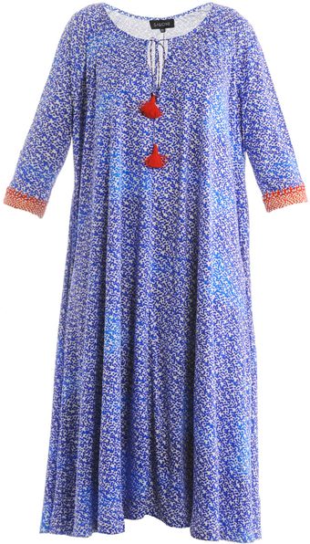Saloni Iris Vibrant Dots Print Dress - Lyst