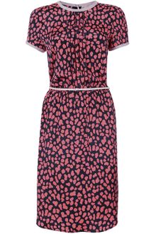 Sea Ny Leopard Print Silk Dress - Lyst