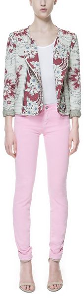 Zara 5 Pocket Semi Pushup Trousers - Lyst
