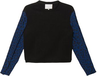 3.1 Phillip Lim Sweatshirt with Combo Sleeves - Lyst