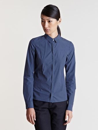 Individual Sentiments Pearlescent Button Shirt - Lyst