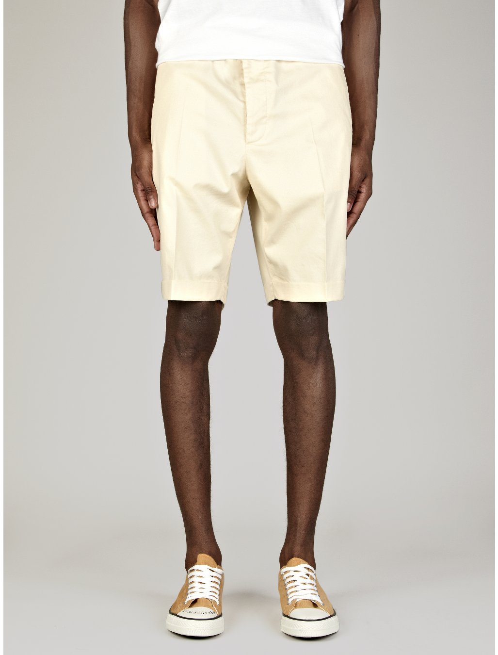 Maison Martin Margiela 10 Mens Washed Shorts in Beige for Men (cream
