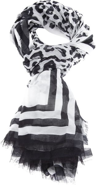 Marc Jacobs Leopard Print Scarf - Lyst