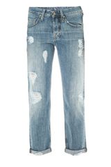 MiH Jeans Halsy Ripped High-Rise Straight-Leg Jean