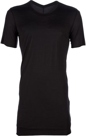 Rick Owens Silk T-shirt - Lyst