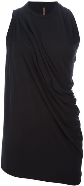Rick Owens Lilies Asymmetric Tank - Lyst