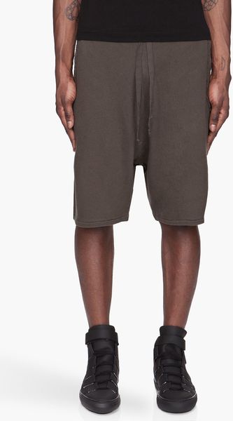 Silent By Damir Doma Army Green Distressed Shorts - Lyst