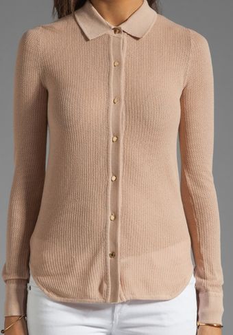 Demylee Harrison Button Up in Beige - Lyst
