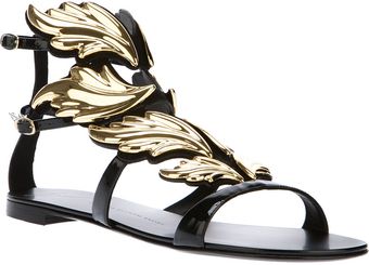 Giuseppe Zanotti Winged Panel Gladiator Sandal - Lyst