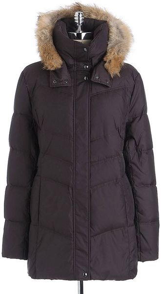 Marc New York Fur Hood Quilted Coat - Lyst