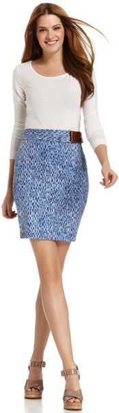 Michael Kors Printed Pencil Skirt - Lyst