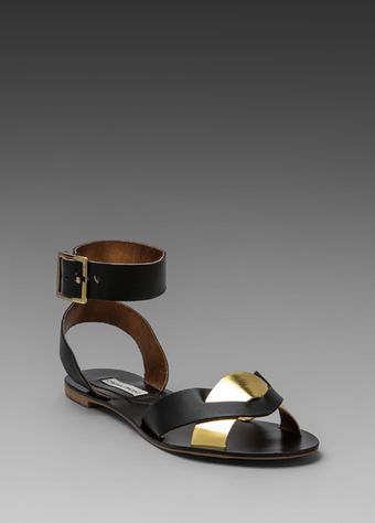 Twelfth Street by Cynthia Vincent Flora Sandal in Black - Lyst