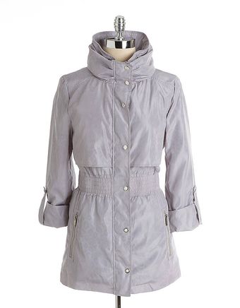 Via Spiga Ruched Waist Anorak Jacket - Lyst