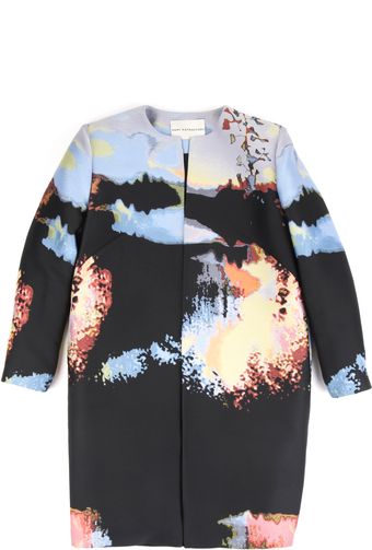 Mary Katrantzou Woodstock Sunset Jacquard Coat - Lyst