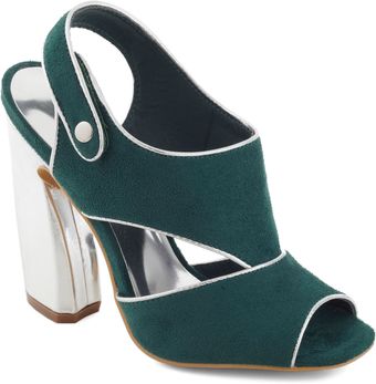 ModCloth Platinum Du Jour Heel - Lyst