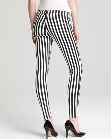 hudson stripe jeans