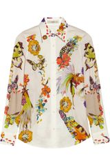 Etro Floralprint Stretchcotton Shirt