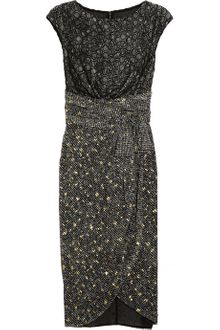 Giambattista Valli Lace and Printed Silk-Chiffon Dress - Lyst
