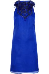 Gucci Embellished Silkorganza Mini Dress