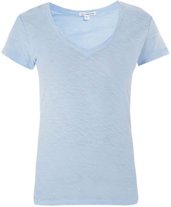 James Perse Sheer Slub Tshirt - Lyst