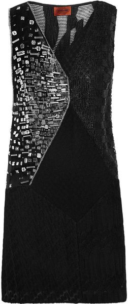 Missoni Paneled Crochetknit Tunic - Lyst