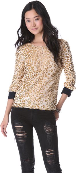 Roseanna Terry Leopard V- Back Blouse - Lyst