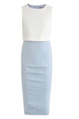 Sportmax Front Overlay Contrast Dress