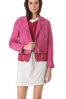 3.1 Phillip Lim Watercolor Nubuck Biker Jacket - Lyst
