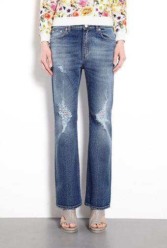Acne  Ripped Hot Trash Boyfriend Jeans - Lyst
