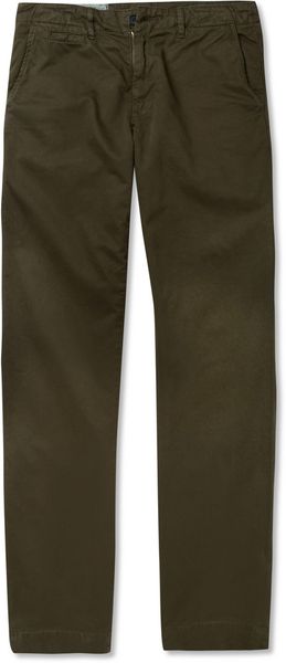 Billy Reid Jack Straightleg Washedcotton Chinos - Lyst