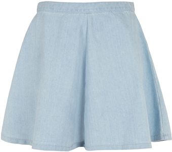 Moto Black Acid Swing Skirt - Lyst