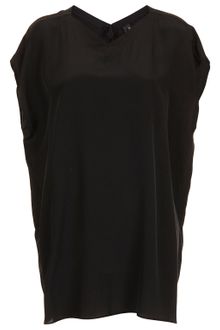 Topshop Silk Swingback Oversized Tee By Boutique - Lyst