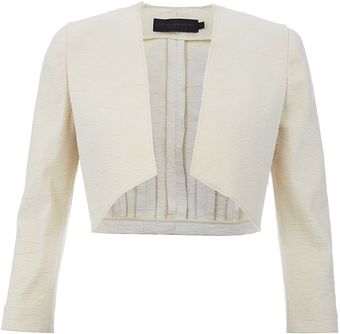 Donna Karan New York Cold Dyed Stretch Cropped Jacket - Lyst