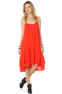 Free People Trapeze Cut Dress in Ruby - Lyst