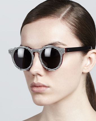 Illesteva Leonard Ii Striped Sunglasses - Lyst