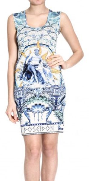 Just Cavalli Sleeveless Poseidon Print Jersey - Lyst