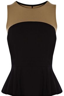 Karen Millen Peplum Vest - Lyst