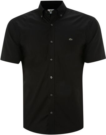 Lacoste Short Sleeved Poplin Shirt - Lyst