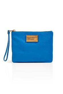 Marc By Marc Jacobs Electric Blue Lemonade Leather Wristlet - Lyst