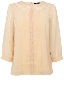 Oasis Lace Insert Top - Lyst