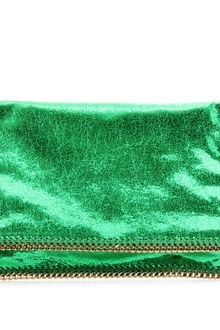 Stella McCartney Falabella Metallic Clutch - Lyst
