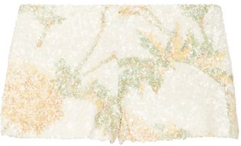 Suno Sequined Cotton Shorts - Lyst