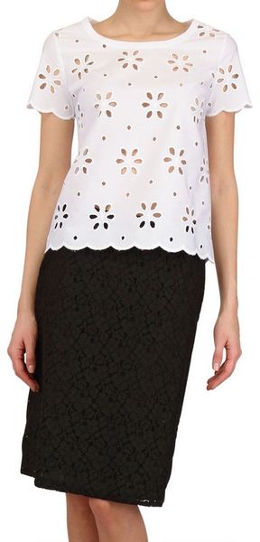 Worth Sangallo Cotton Top - Lyst