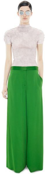 Acne Krissy Fluid Emerald Green - Lyst