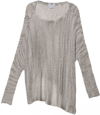 Helmut Lang Sheer Asymetric Sweater - Lyst