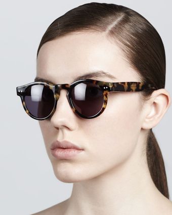 Illesteva Leonard Round Sunglasses - Lyst
