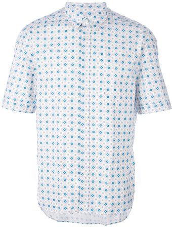 MSGM Geometric Print Shirt - Lyst