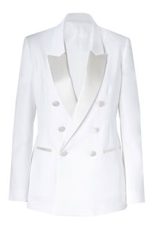 Neil Barrett White Light Crepe Stretch Tuxedo Blazer with Vest - Lyst