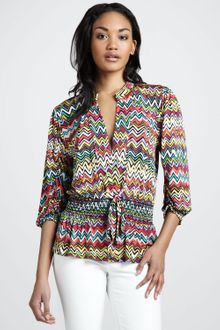 T-bags Zigzag Tiebelt Top - Lyst